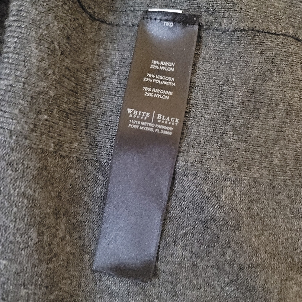 WHBM Ladies Gray Cardigan Sweater SZ L - Picture 8 of 9